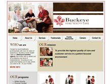 Tablet Screenshot of buckeyehomehealthcare.com